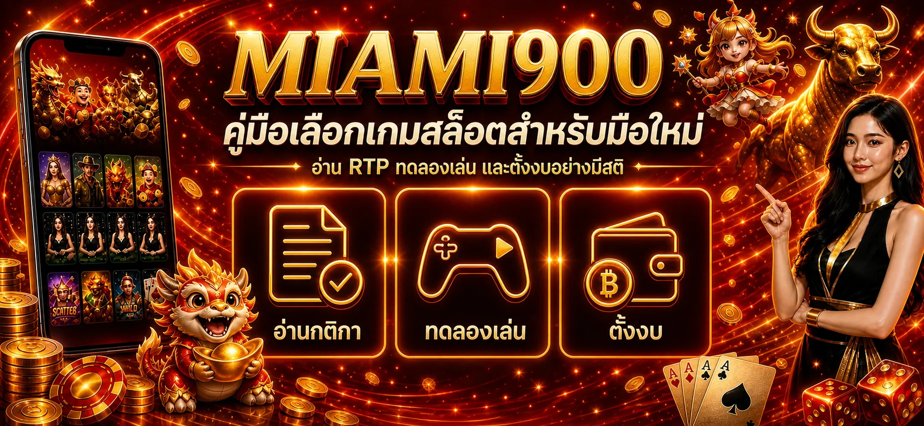 Miami900 วิธีเลือกสล็อตและตั้งงบสำหรับมือใหม่